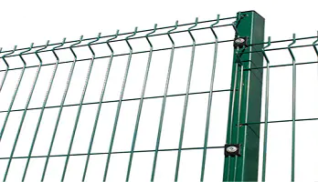 China Galvanized 3D Curved Welded Wire Mesh Garden Fence